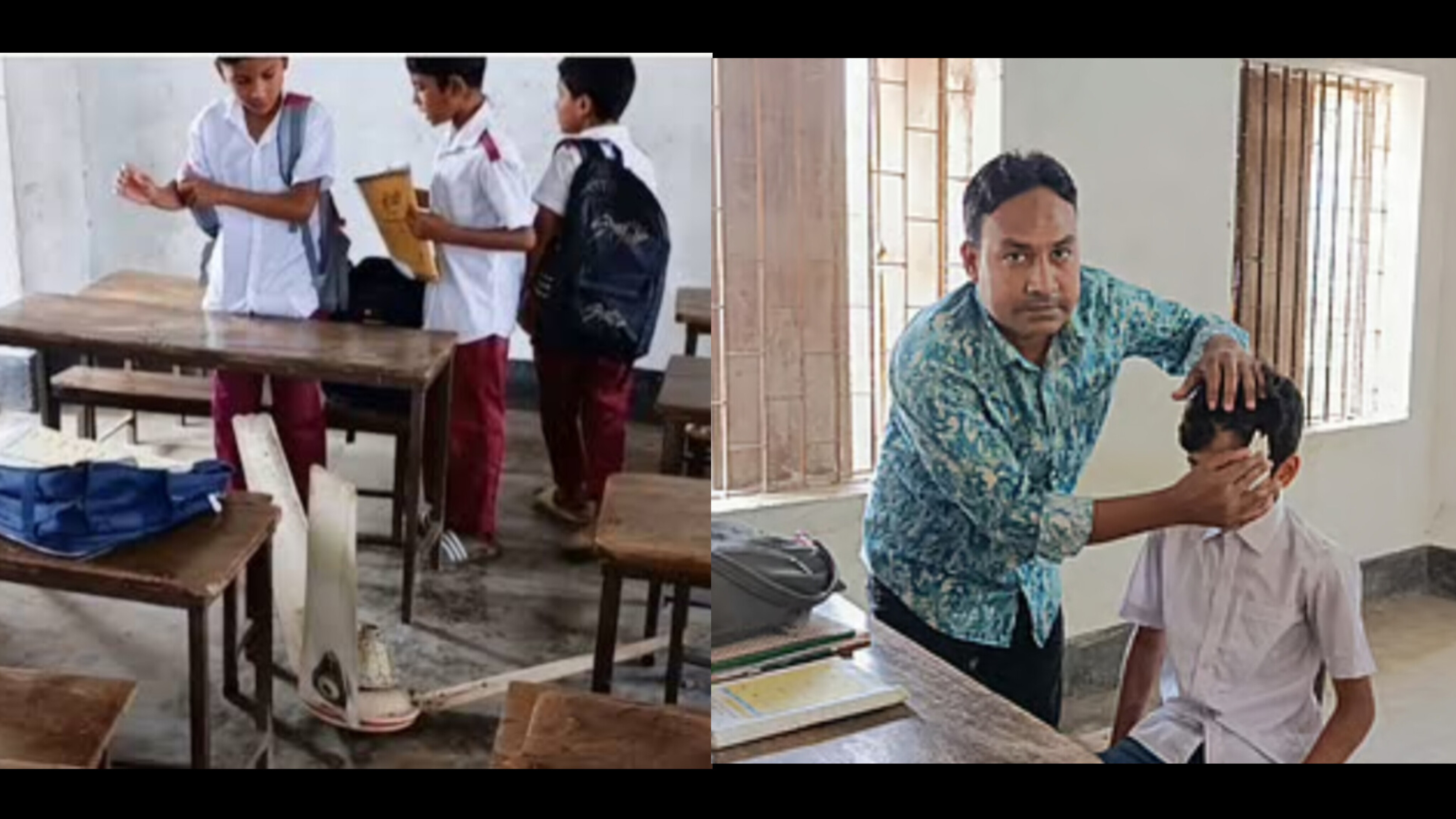 আলীগঞ্জে প্রাথমিক বিদ্যালয়ে ক্লাস চলাকালে ফ্যান পড়ে ৪ শিক্ষার্থী আহত