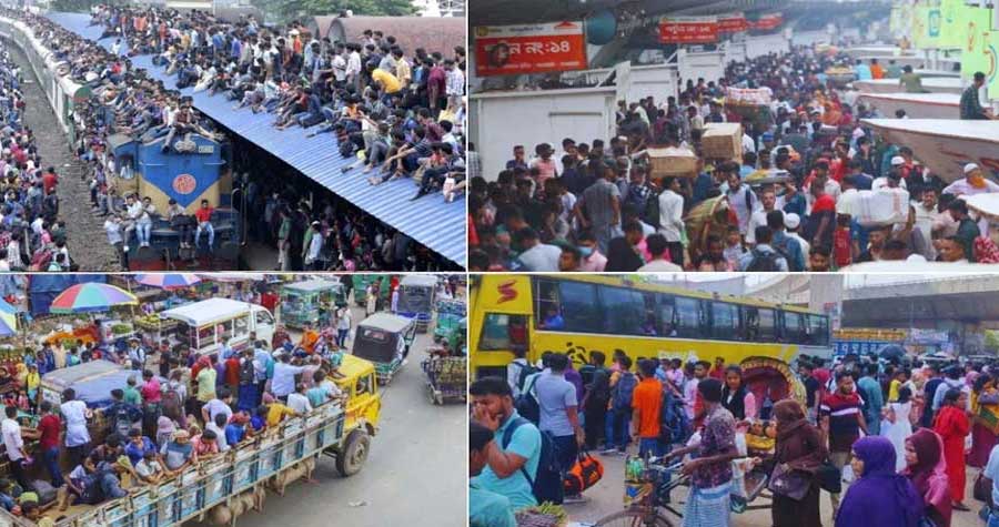 ঈদযাত্রায় ‘বকশিস’র নামে পকেট কাটা: ভাড়া নৈরাজ্য ও বৃষ্টির ভোগান্তিতে মহাসড়কের যাত্রীরা