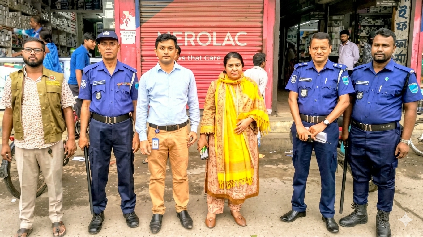 বন্দরে ওষুধ ও কসমেটিকস আইন লঙ্ঘনে ৬ ফার্মেসিকে জরিমানা